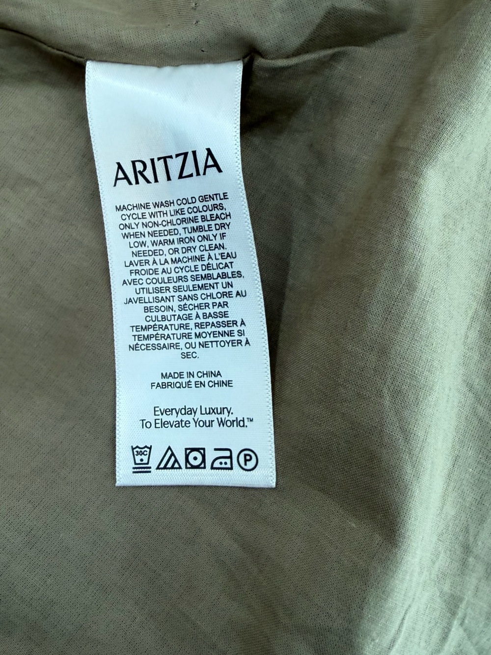 Aritzia Babaton Encourage Poplin Maxi Dress Olive Size L - Picture 7 of 9